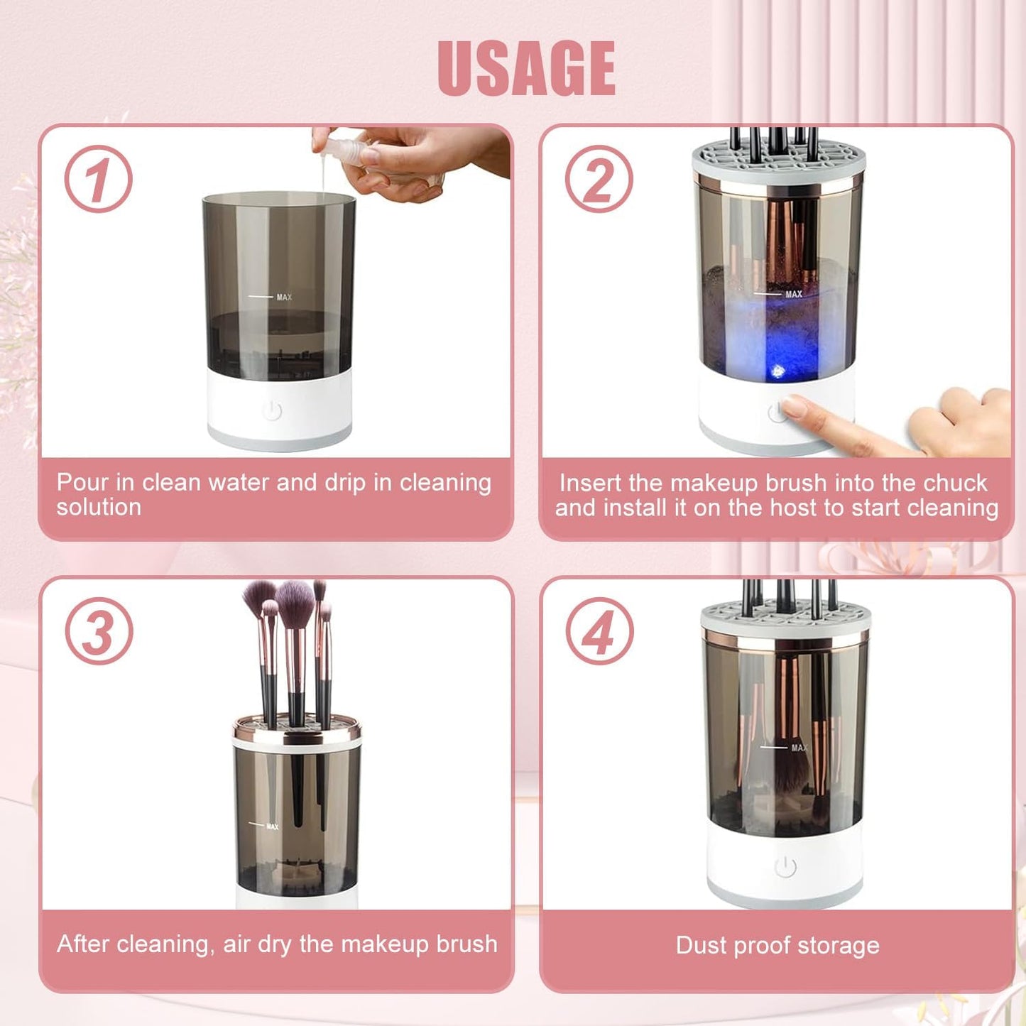 Electric Makeup Brush Cleaner
