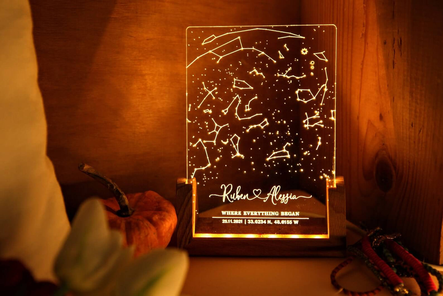 Personalized Sqare Love Lamp