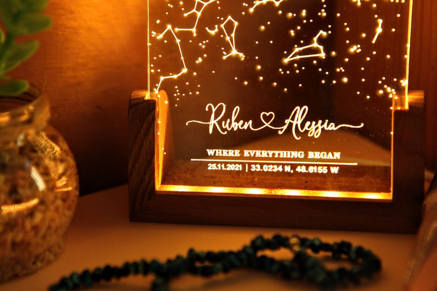 Personalized Sqare Love Lamp