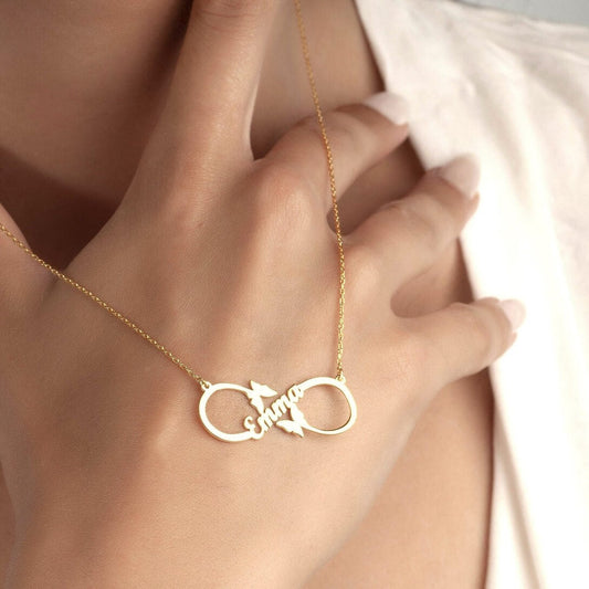 Personalized Infinity Single Name Necklace